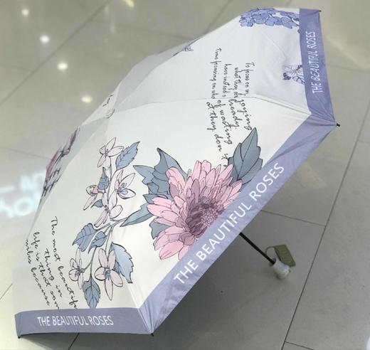 优品堂『芳华』五折黑胶遮阳伞 商品图9