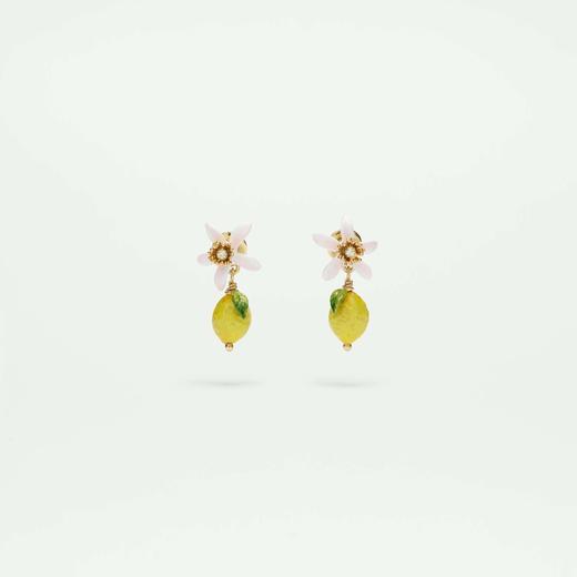 北京仓｜Les Nereides-Lemon and white flower-明星同款-柠檬与花 耳钉［法国设计师］ 商品图2