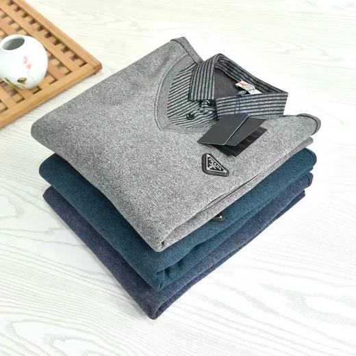 【 复古休闲！轻奢时尚！】P*A*A（普拉达）春季自留款，针织衫毛衣假两件！小胸标LOGO徽章！弹力衣身，做工精良！ 商品图4