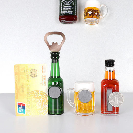 买3送1 开瓶器冰箱贴啤酒起子启瓶器立体创意磁贴中其他 商品图4