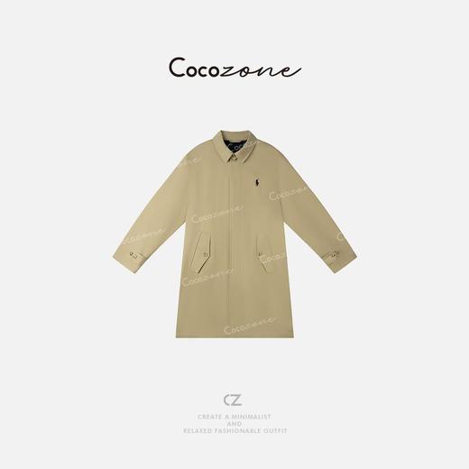 COCO ZONE 休闲刺绣设计感翻领单排扣长款外套CD2A0250 商品图0