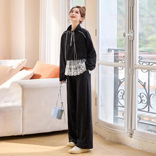 设计感韩系蕾丝卫衣，时尚阔腿裤两件套YRX9210 商品图2