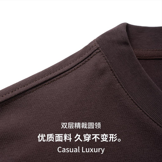 【8色可选】【DMH】大依优型大码短袖T恤百搭纯色极简风吸汗透气圆领加肥宽松半袖男上衣 商品图9