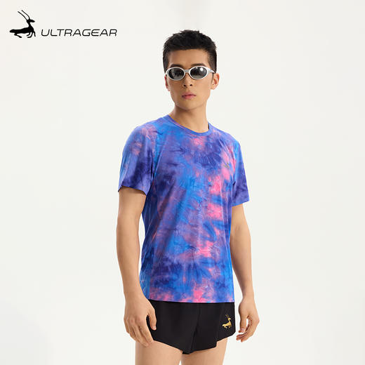 优极UG 绞缬·男女款UP竞速超声贴合跑步T恤 商品图0