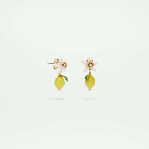 北京仓｜Les Nereides-Lemon and white flower-明星同款-柠檬与花 耳钉［法国设计师］ 商品图3