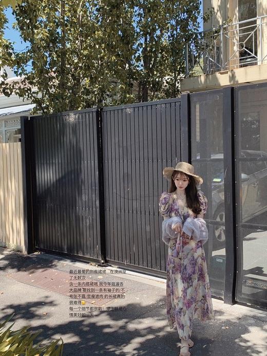 金蘑菇菇  似锦/私藏两条印花裙裙 水墨收腰连衣裙 商品图2