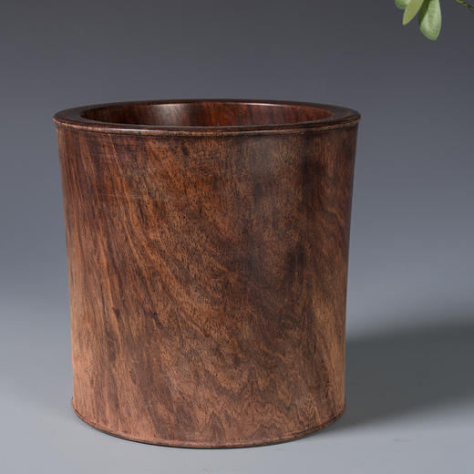 清 红木素工笔筒 商品图4