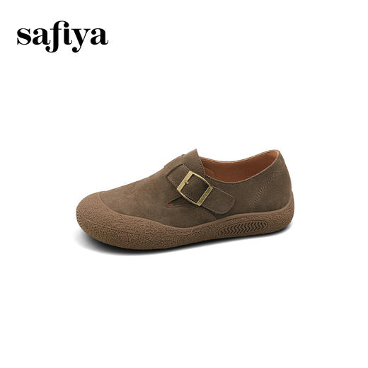 Safiya/索菲娅2025懒人复古丑萌软底休闲外穿舒适全包勃肯鞋 SFD1112404 商品图2
