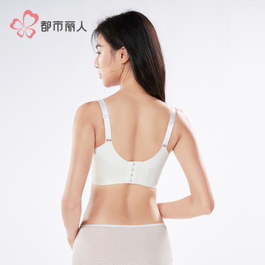 都市丽人舒软挺塑调整型文胸中厚蕾丝无钢圈塑身文胸LJH1A6 商品图3