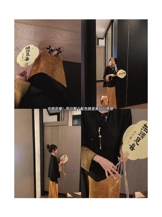 XS码 金蘑菇菇 花间令 原创国风系列/重工提花套组 新中式上衣衬衫女 商品图4