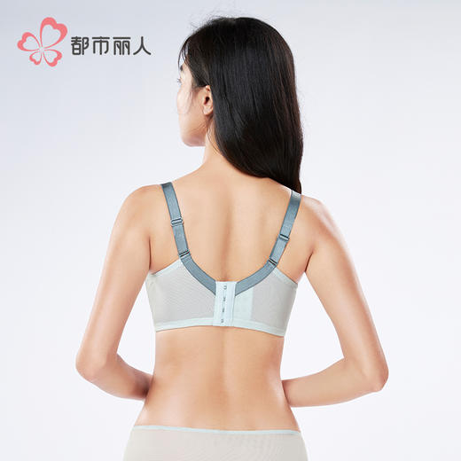 都市丽人舒软挺塑调整型文胸中厚蕾丝无钢圈塑身文胸LJH1C1 商品图3
