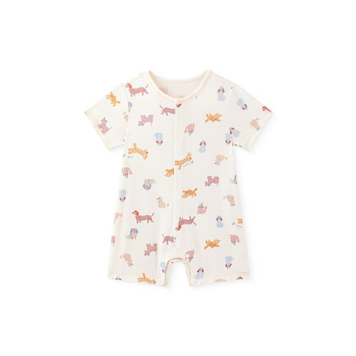 【商场同款】英氏婴儿衣服夏季短袖透气男女宝连体衣爬服2025新款 商品图4