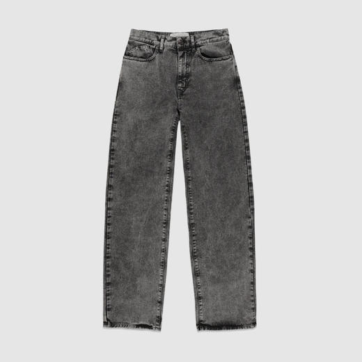 PHILIPPE MODEL 女士徽标贴片棉质直筒休闲牛仔裤 灰色 PL5D DED0 14 商品图0