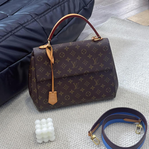 正品二手 LV 老花 cluny 克鲁尼 中号 斜挎包 商品图2