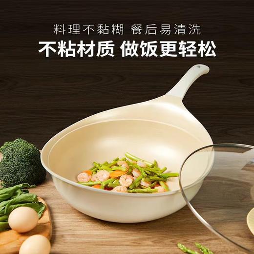 Neoflam不粘锅炒锅家用不沾加深平底锅聚油炒菜锅电磁燃气炉通用 商品图3