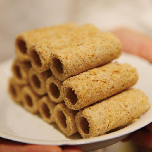 东济堂手工茯苓鸡蛋卷层层松 脆 香酥到掉渣 28支/盒 商品图3