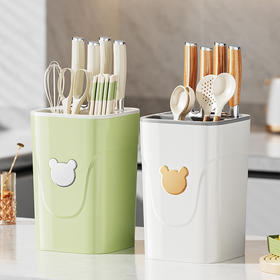 「ins风！不挑刀型」厨房刀架多功能置物架 台式桌面沥水刀架子筷子筒收纳整理架剪刀菜刀架厨房用品