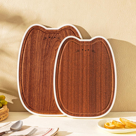 摩登主妇乌檀木菜板防霉抗菌家用食品级实木案板粘板厨房专用砧板 商品图0