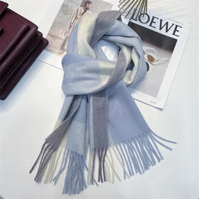 尖货！100%澳洲wool纯羊毛围巾女冬季高级感2023新款围脖生日礼物