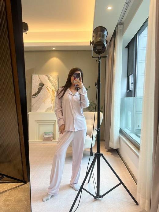 柔软治愈桑蚕丝睡衣套装（薄款，一口价） 商品图0