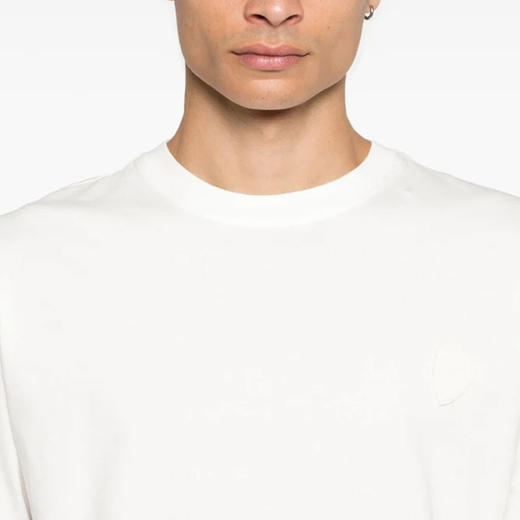 PHILIPPE MODEL 男士盾牌徽标印花棉质圆领短袖T恤 白色 CTSU CJ01 24 商品图2