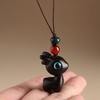 特惠钥匙扣挂件汽车路平钥匙情侣挂饰一路小鹿手机链吊檀木男女坠 商品缩略图0