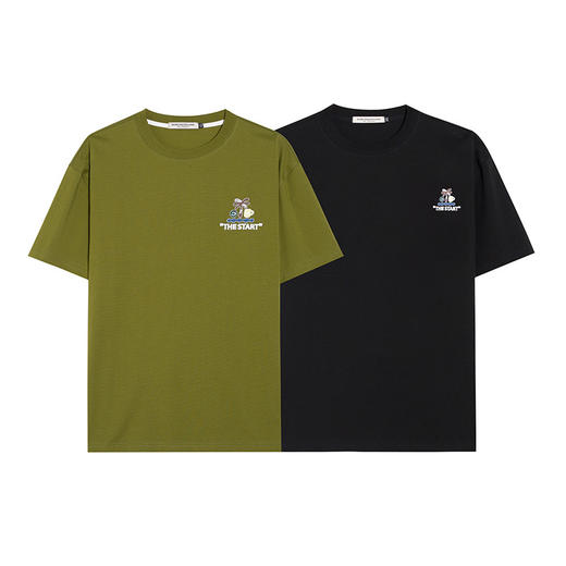 【DMH】大依优型大码男装圆领短袖T恤休闲宽松加肥加大潮流胖子上衣 商品图4