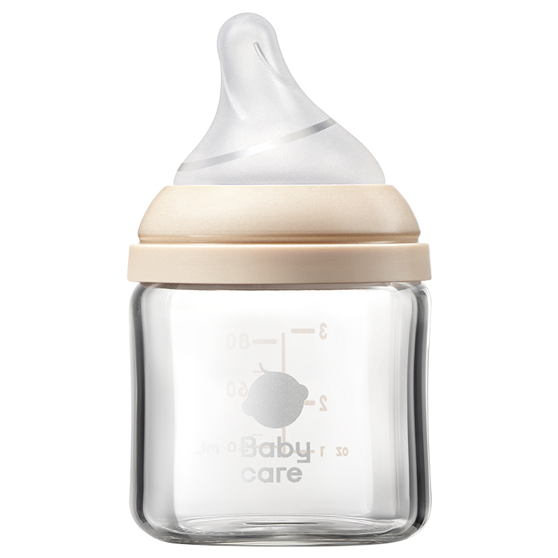 babycare歪头仿母乳系列玻璃奶瓶80ml（SS码奶嘴0-1月龄适用）-专享秒杀，7日内核销，超时未核销退款