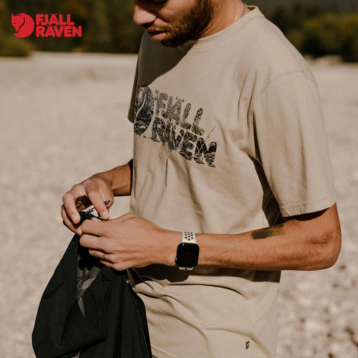 北极狐 春夏新户外运动露营男士印花快干舒适短袖T恤 12600219 商品图2