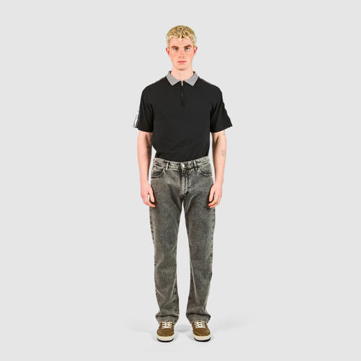 PHILIPPE MODEL 男士徽标贴片棉质休闲牛仔裤 灰色 PLFU DED0 22 商品图3