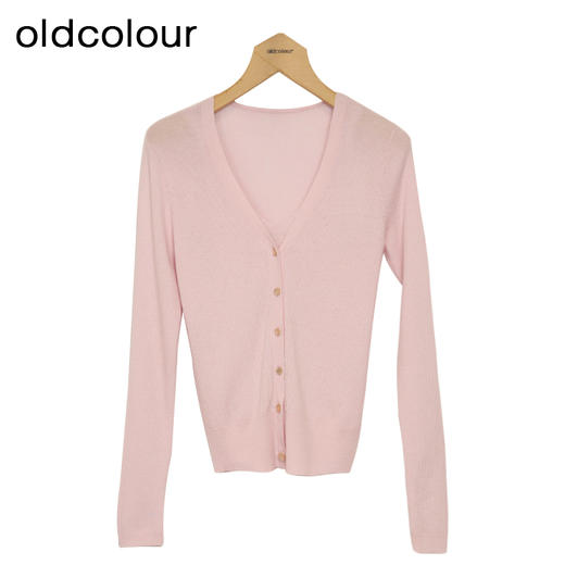 Oldcolour春季新品时尚纯色气质百搭通勤毛织套头衫P12052203 商品图1