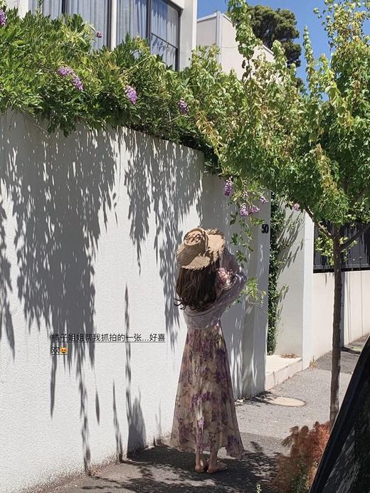 金蘑菇菇  似锦/私藏两条印花裙裙 水墨收腰连衣裙 商品图5