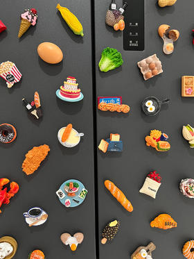 冰箱贴磁贴3d立体食玩装饰吸铁石ins风个性创意摆件磁性贴中