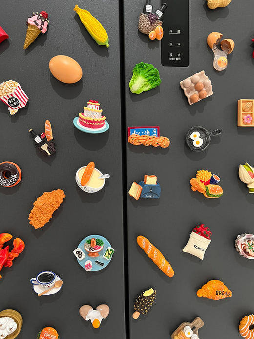 冰箱贴磁贴3d立体食玩装饰吸铁石ins风个性创意摆件磁性贴中 商品图0