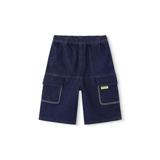 英氏儿童裤子夏季百搭休闲牛仔裤中大童中裤透气男童裤子2025新款 商品图4