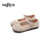 Safiya/索菲娅2025早春圆头低跟浅口百搭魔术贴透气玛丽珍单鞋SFD1111108 商品缩略图8