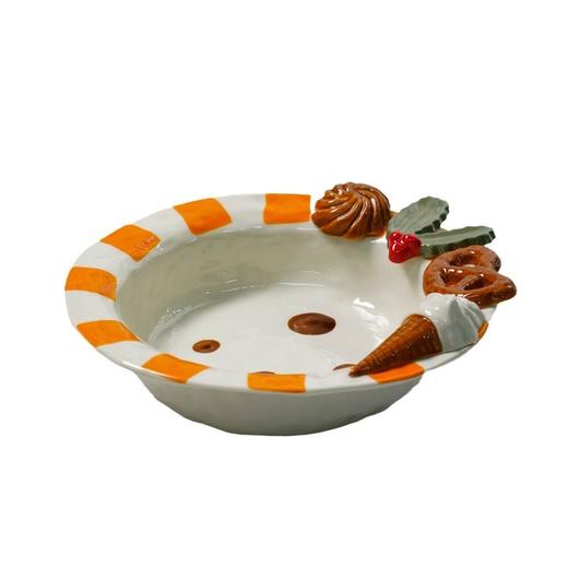 趣奇饼干陶瓷家用餐盘 创意深盘菜盘汤盘高颜值卡通意面盘沙拉盘 商品图4