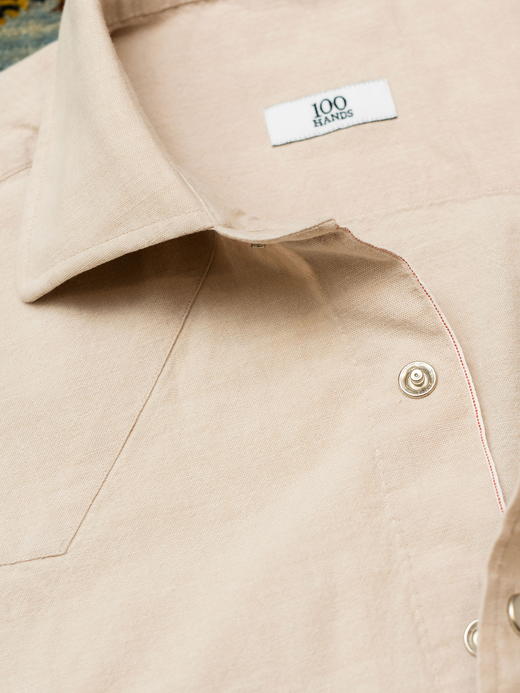 100Hands Western Shirt 米色丹宁衬衫 商品图12