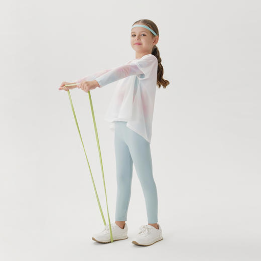 【凉感防晒】马克珍妮女童炫彩星云假两件运动仙女T恤夏装241677 商品图3