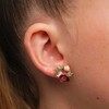 北京仓｜Les Nereides-Red hellebore flower-鹤望兰 红色 耳钉［法国设计师］ 商品缩略图0