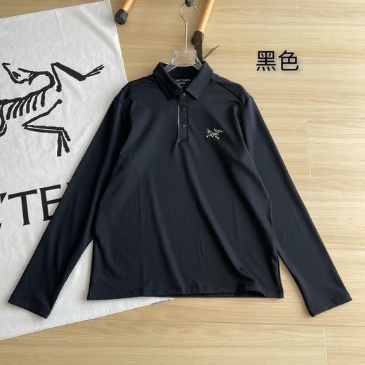 点此购买 始祖鸟男士春秋款三色Polo领顶级户外刺绣logo长袖T恤 cp 309875 商品图1