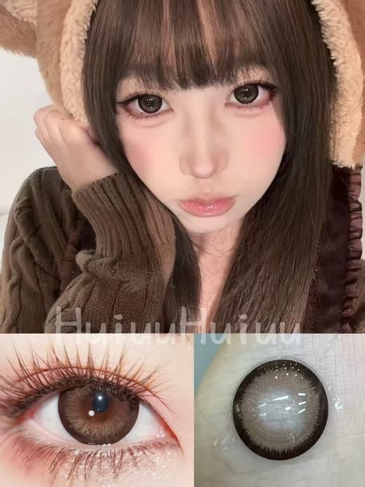 <半年抛大直径>YUKICON-珍宝珠棕-14.5mm【半年抛 0-1000度 无525/575】 商品图0