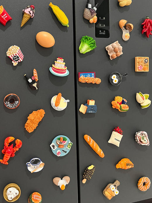 冰箱贴磁贴3d立体食玩装饰吸铁石ins风个性创意摆件磁性贴中 商品图1