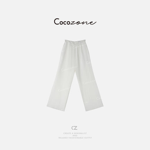 COCO ZONE 25新款慵懒风小众设计松紧腰休闲裤CD2A0296 商品图0