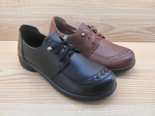 豪行女单鞋新款22394622牛皮舒适中老年皮鞋 商品图3