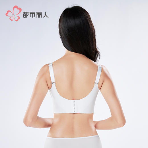 都市丽人美体纤塑调整型文胸中厚蕾丝无钢圈塑身文胸LJH1C6 商品图3