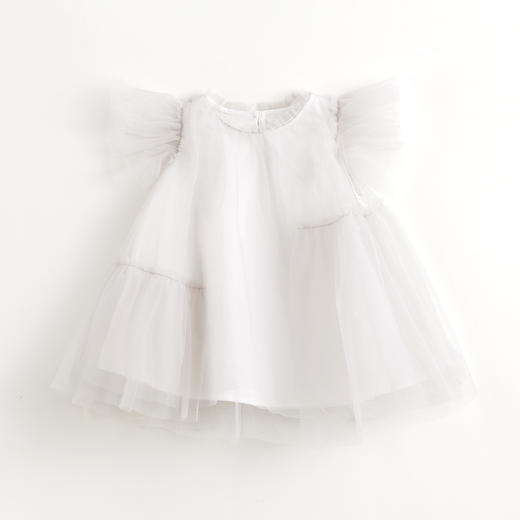 马克珍妮夏装新款 女童小飞袖网纱连衣裙 儿童裙子230976 商品图3