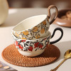 中古风陶瓷咖啡杯碟套装复古家用早餐杯大容量咖啡牛奶杯情侣杯 商品缩略图2