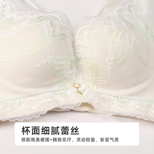 都市丽人舒软挺塑调整型文胸中厚蕾丝无钢圈塑身文胸LJH1A6 商品图4