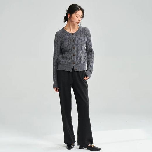 【高货sh】全新升级【铂金会员146/天猫189/差价43】(41309) 洛诗琳25春新款显瘦显腿直亲肤柔软休闲抽绳直筒阔腿裤 商品图4